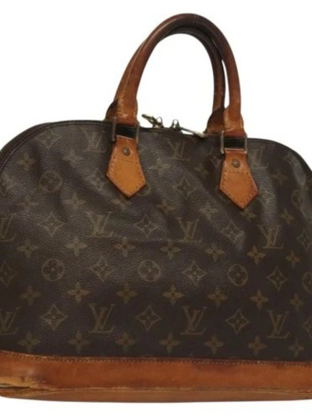 LOUIS VUITTON Monogram Alma Hand Bag M51130 LV Auth BA4426